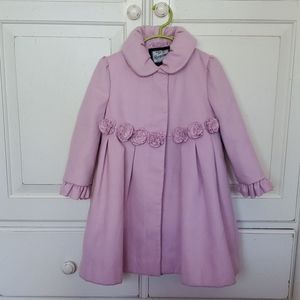 Rothschild blush pink 3-season dress coat
